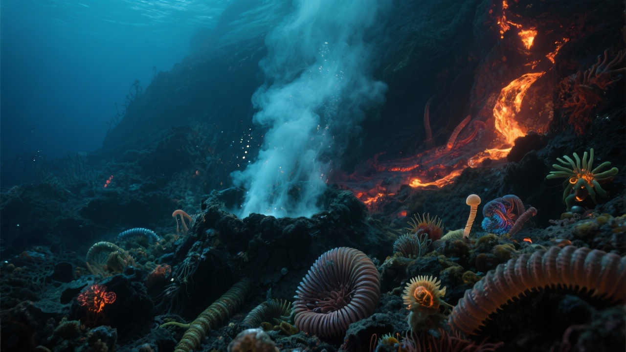 Deep ocean hydrothermal vents