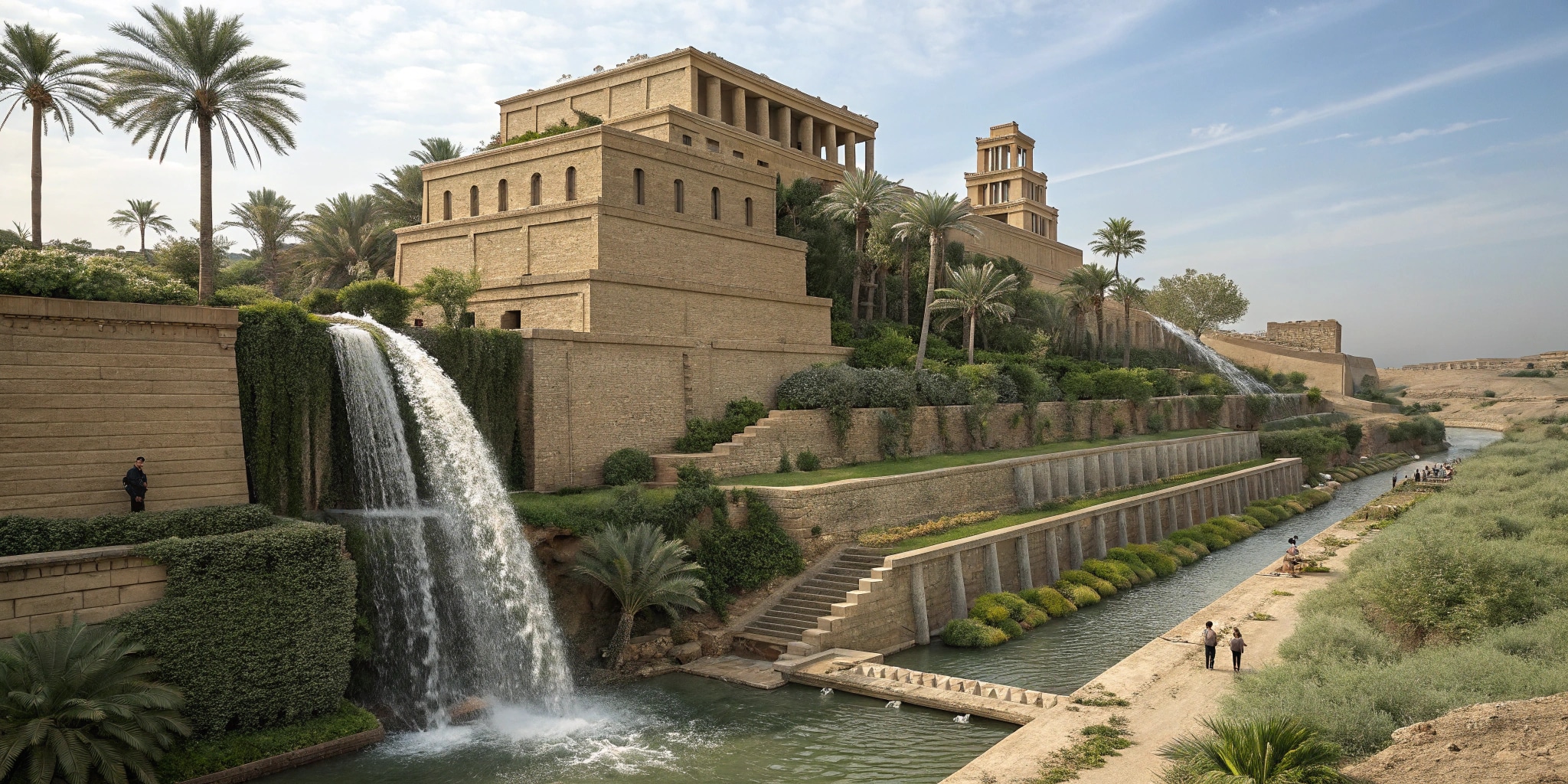 The Hanging Gardens of Babylon's irrigation system