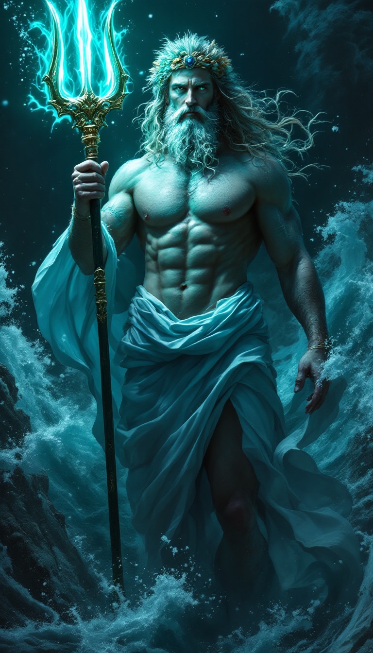 Poseidon, Greek god of the sea