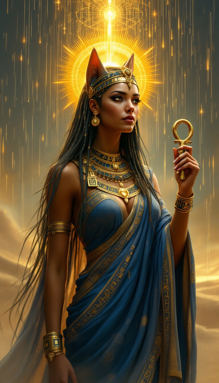 Tefnut, Egyptian goddess of moisture